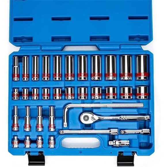 Drive Socket Set with Quick Release Ratchet (90 Tooth) - Picture 6 of 6